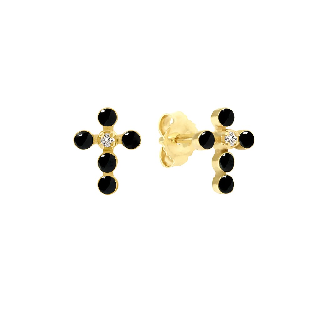boucles-doreilles-noires-croix-perlee-or-jaune-diamants_b4cp002-or-jaune-noir-183423