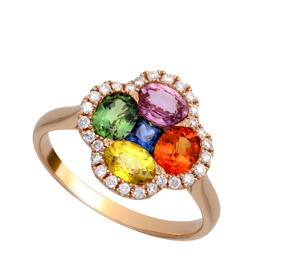 maier-bague-trefle-saphirs-multicolores-diamants-or-rose_5-36115-ab435ad1