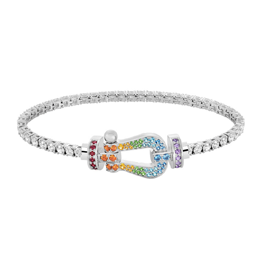 Fred Force 10 Series 18K White Gold With Gems Bracelet 0B0155