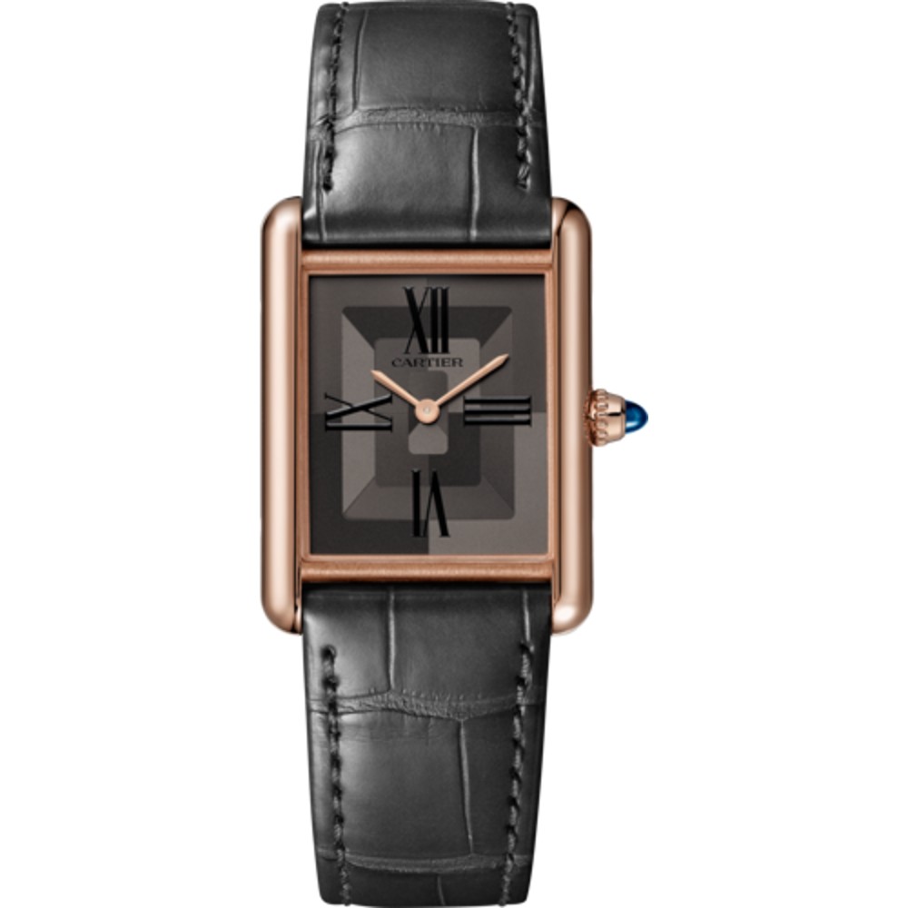 Cartier Tank Louis Cartier Ladies Watch Small Manual Winding Rose Gold  Silver Dial Rose Gold Bracelet WGTA0023 - BRAND NEW