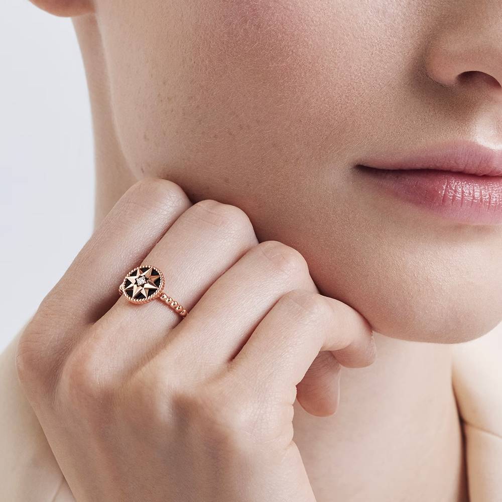 Dior bague rose des vents hot sale