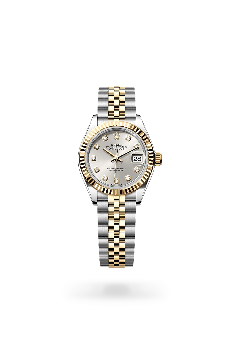 Rolex Lady-Datejust Oyster, 28 mm, acier Oystersteel et or jaune
