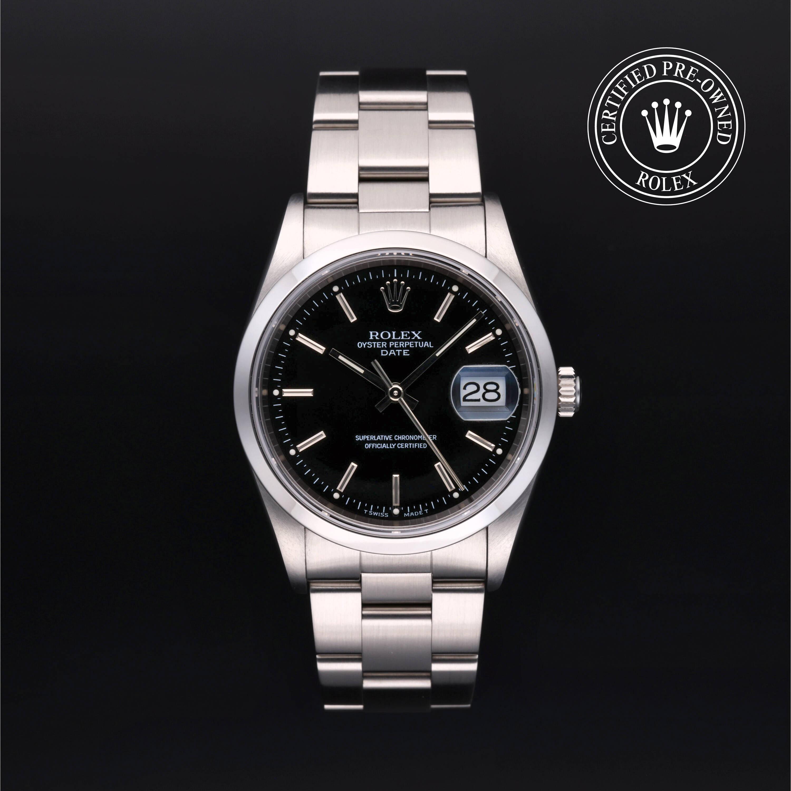 Rolex Certified Pre Owned Date 34 1998, 34 mm, Acier