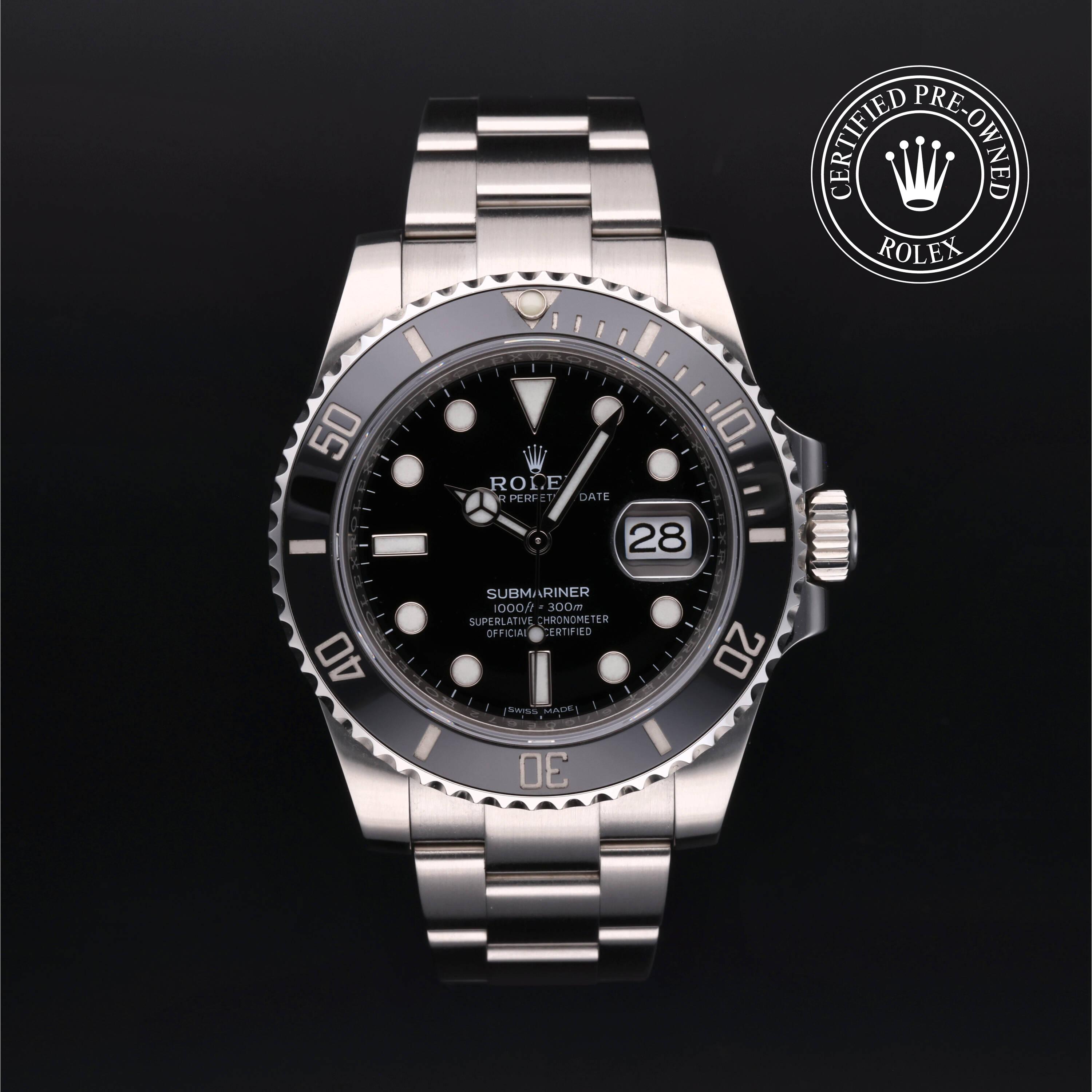 Rolex Certified Pre Owned Submariner Date 2017, 40 mm, Acier