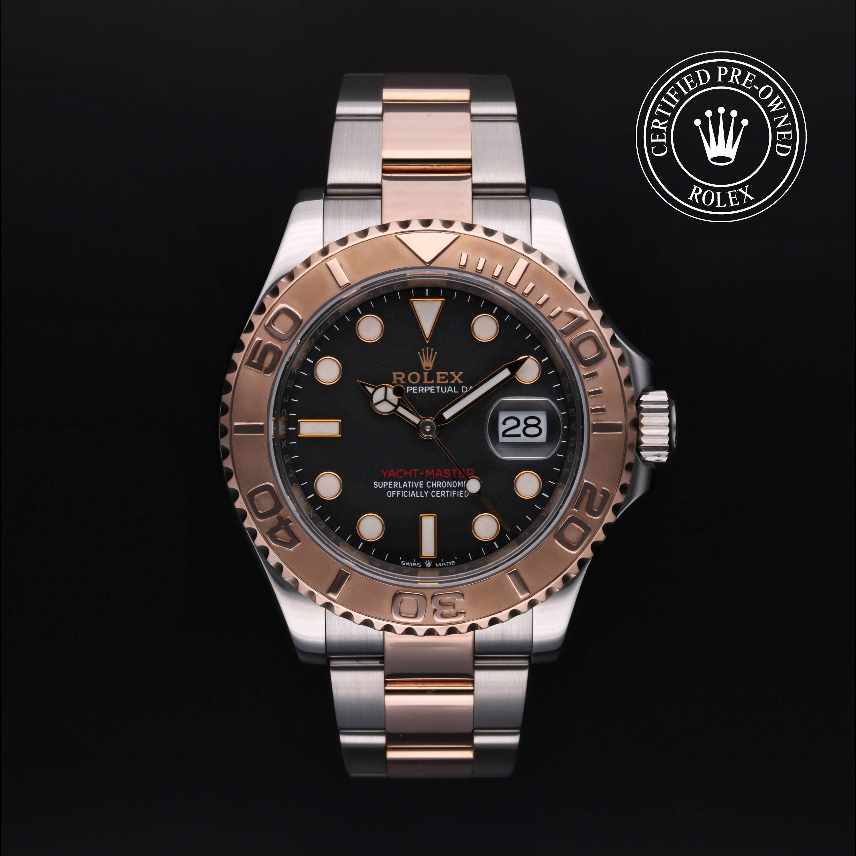 Rolex Certified Pre Owned Yacht-Master 40 2020, 40 mm, Rolesor 18 Carat Red