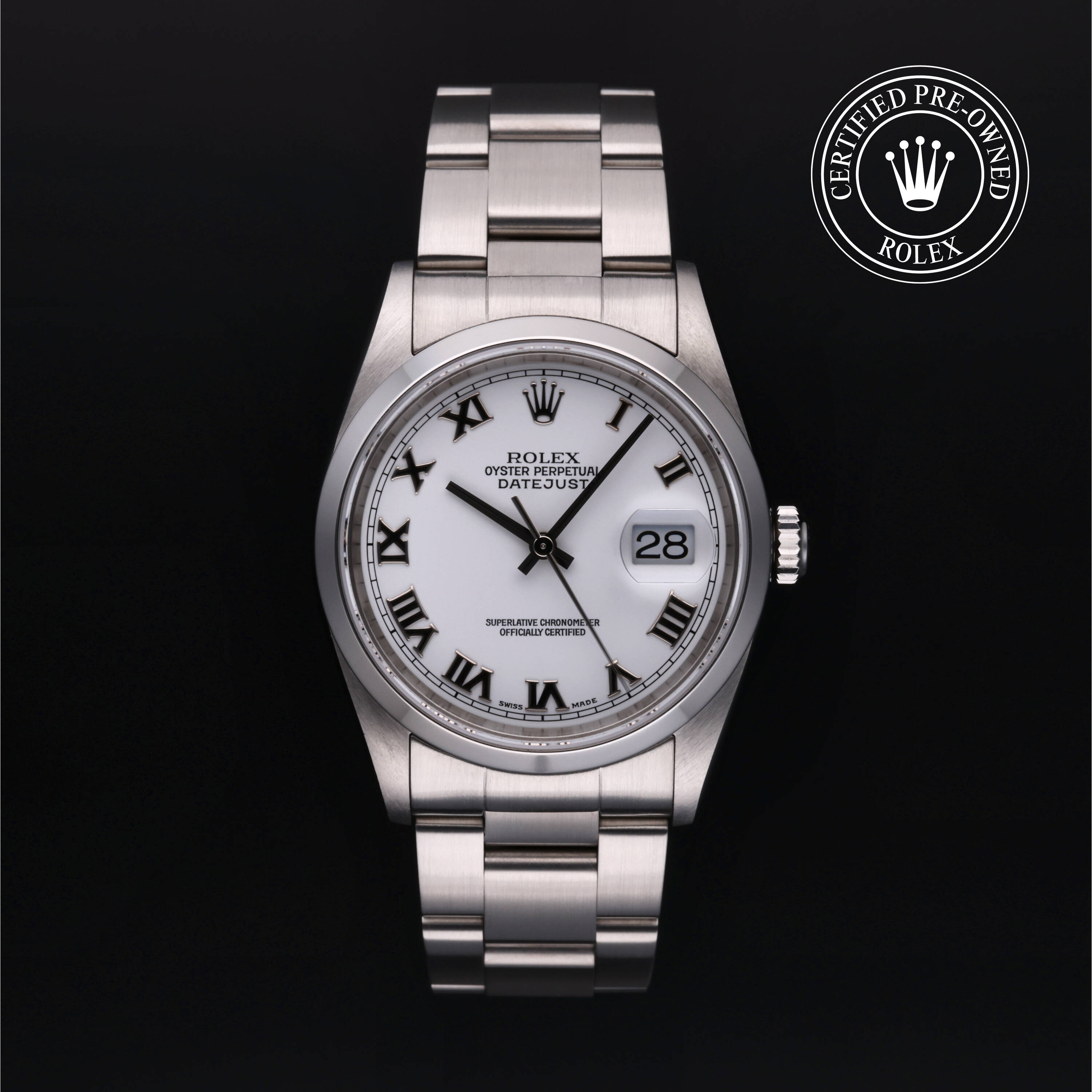 Rolex Certified Pre Owned Datejust 36 2001, 36 mm, Acier