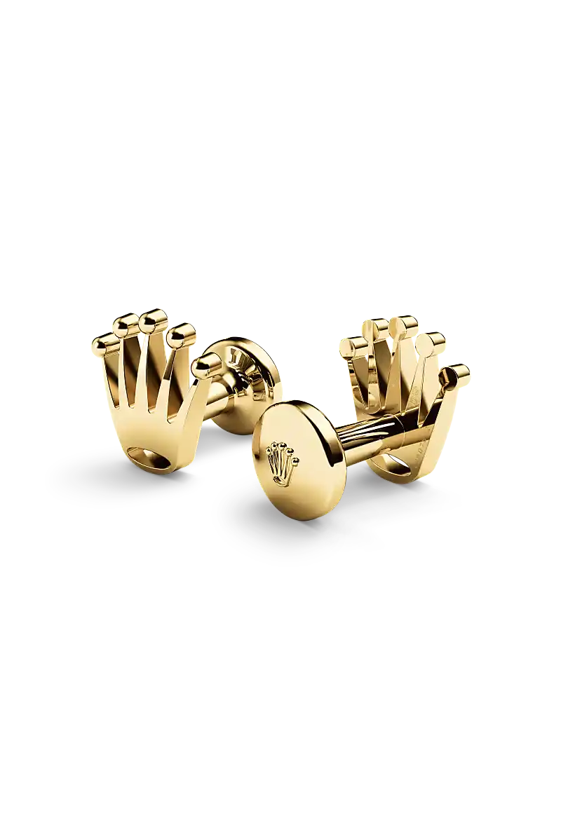 Rolex ‘Crown’ cufflinks Yellow gold