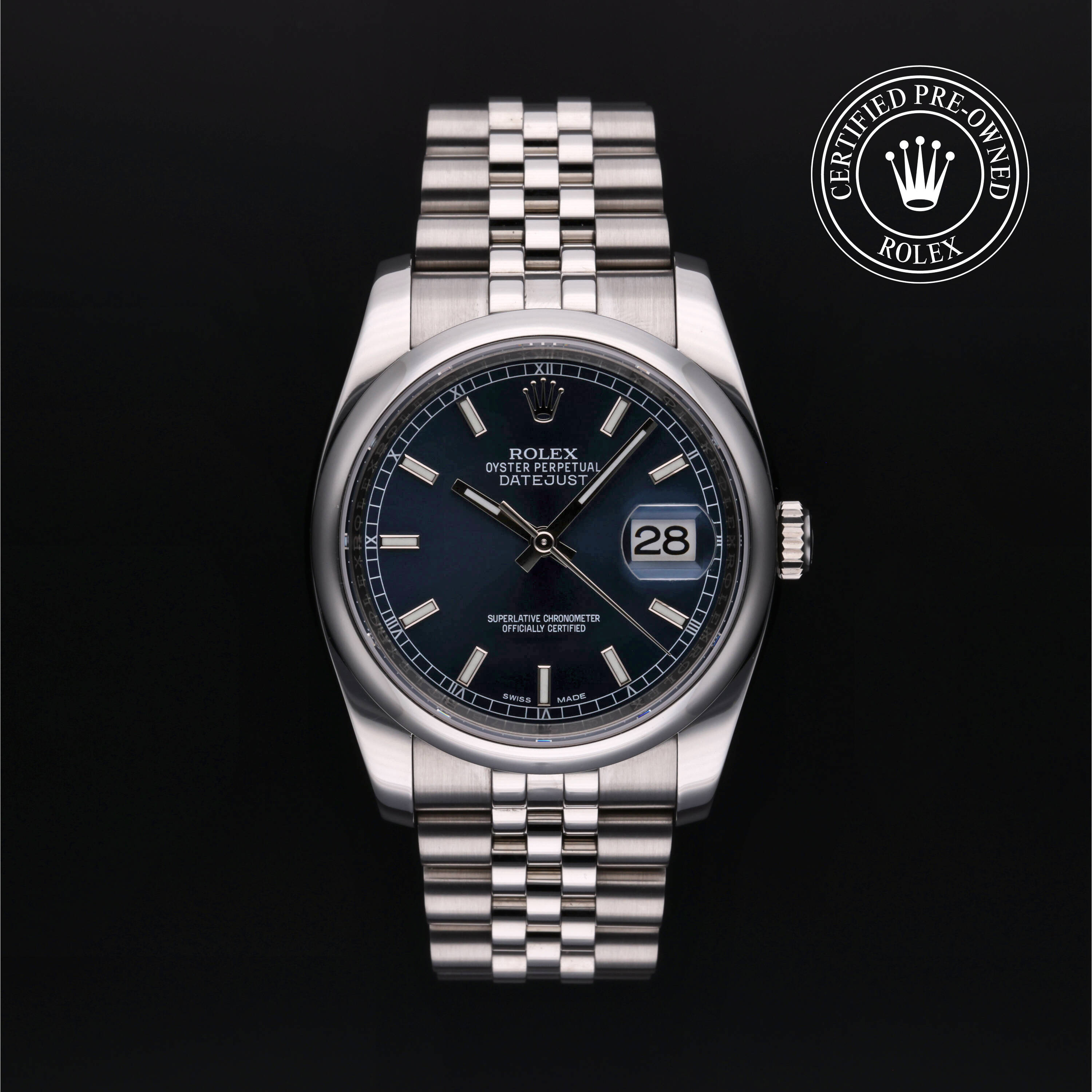 Rolex Certified Pre Owned Datejust 36 2016, 36 mm, Acier