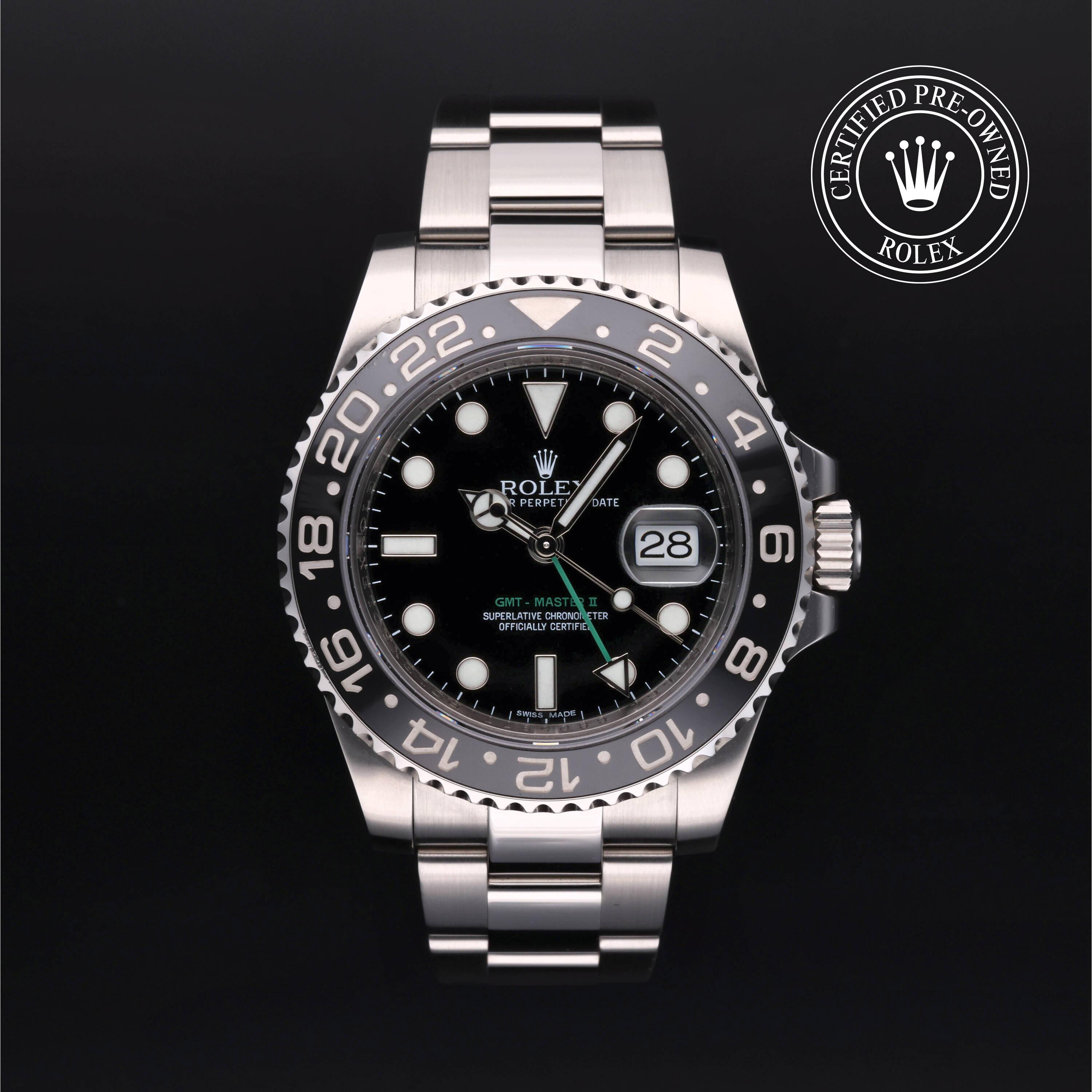 Rolex Certified Pre Owned GMT-Master II 2012, 40 mm, Acier