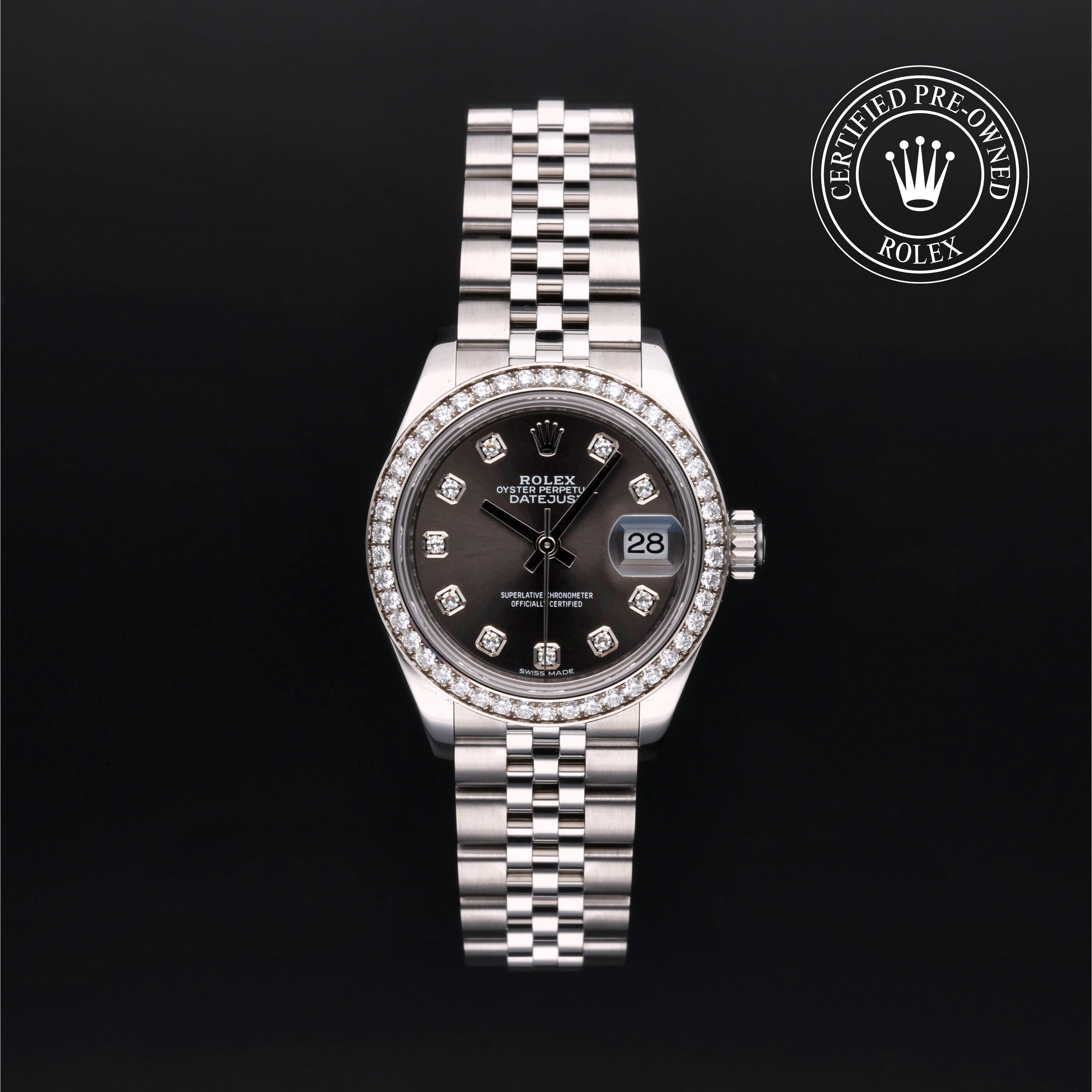 Rolex Certified Pre Owned Lady-Datejust 2018, 28 mm, Rolesor 18 Carat Gris
