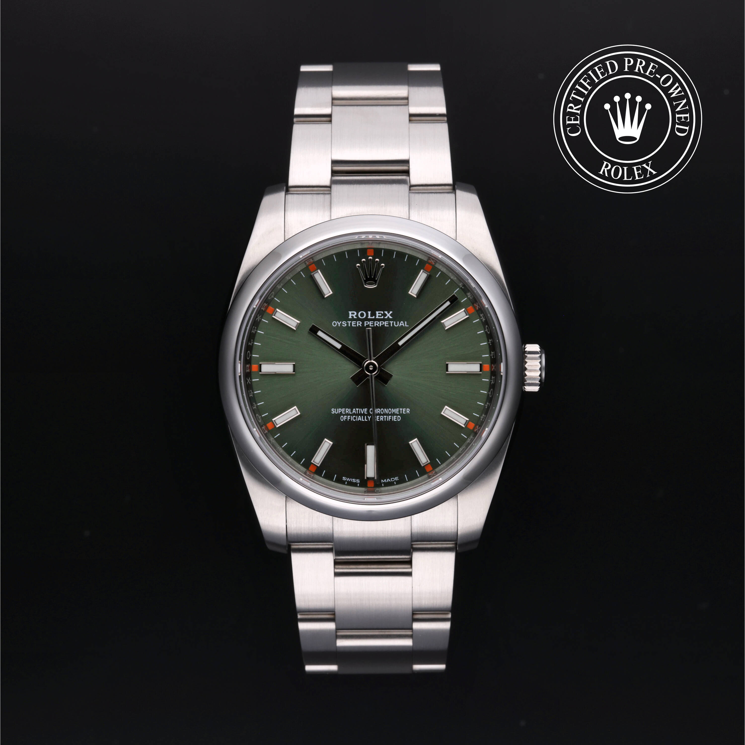 Rolex Certified Pre Owned Oyster Perpetual 34 2019, 34 mm, Acier
