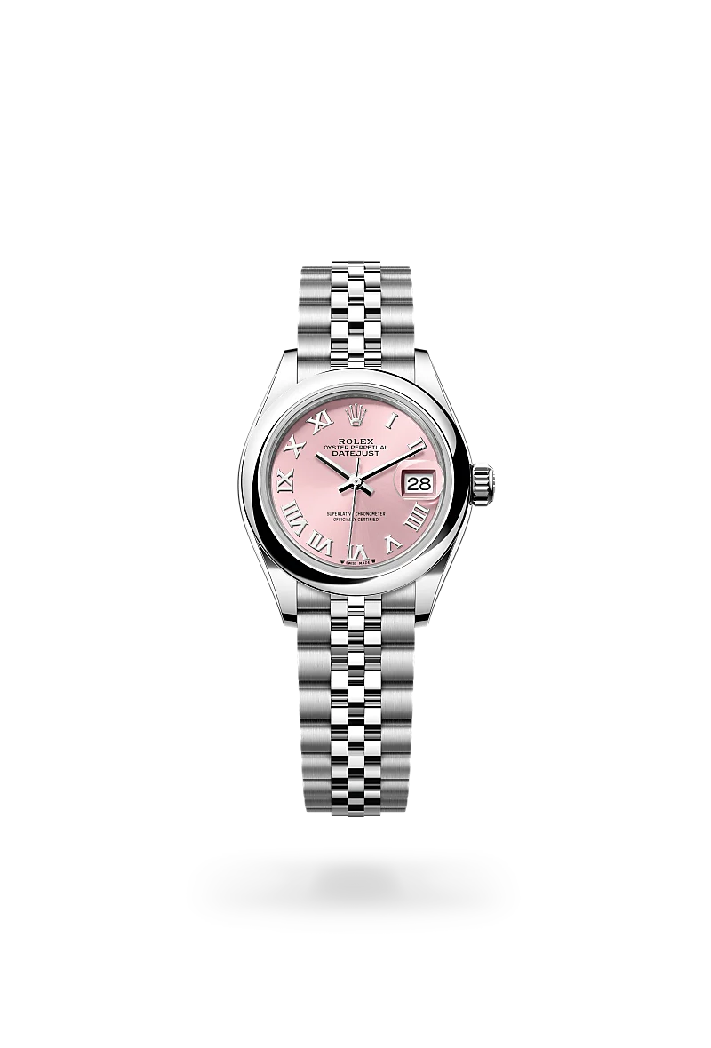Rolex Lady-Datejust Oyster, 28 mm, acier Oystersteel