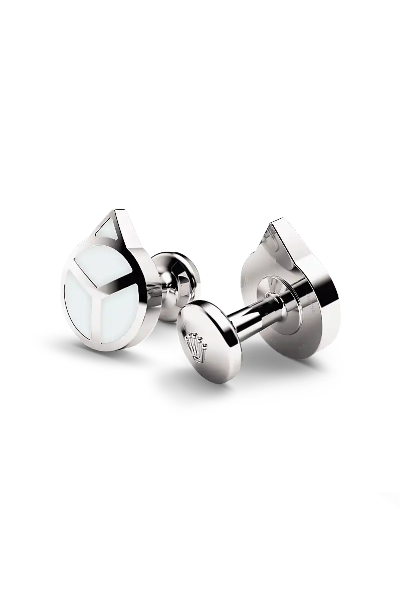 Rolex ‘Hand’ cufflinks White gold and luminescent material