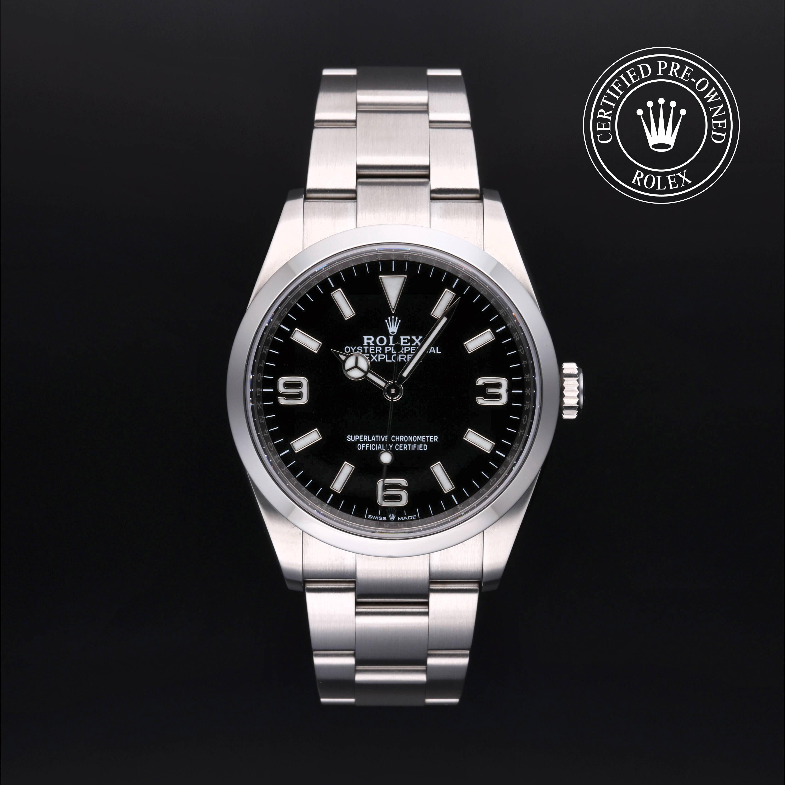 Rolex Certified Pre Owned Explorer 36 2021, 36 mm, Steel