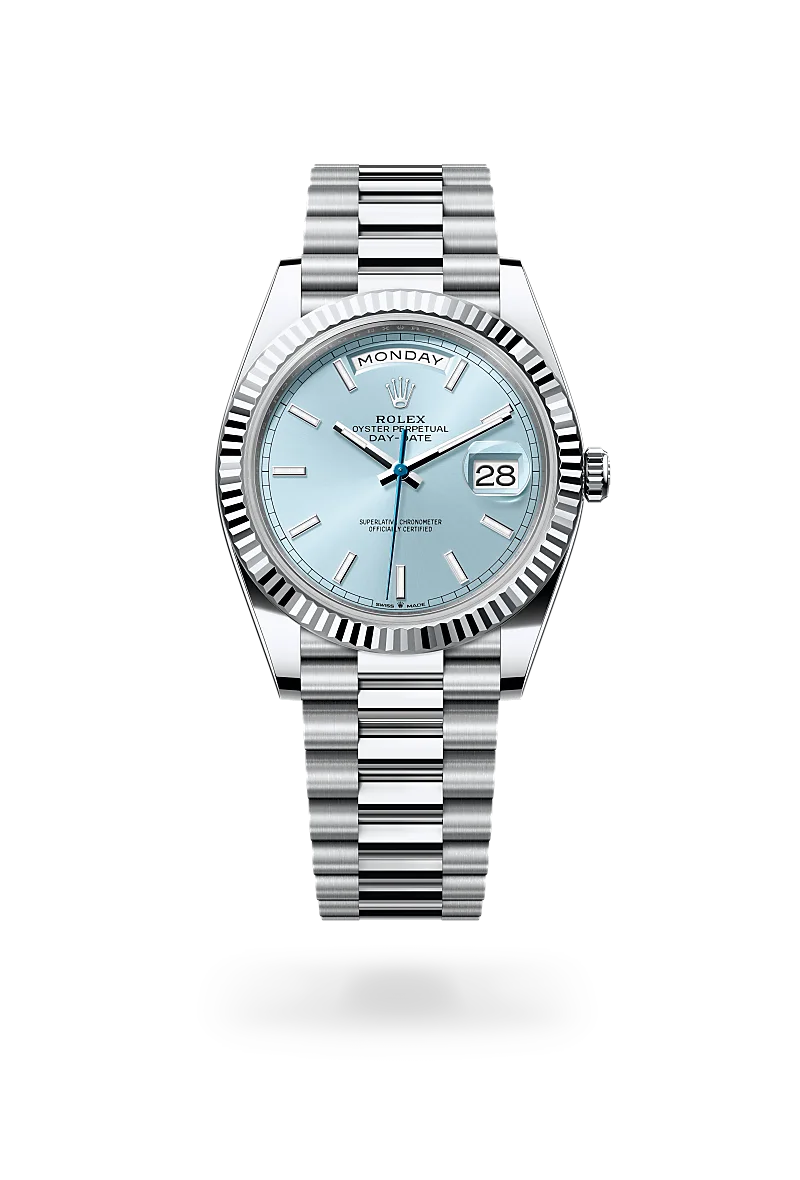 Rolex Day-Date 40 Oyster, 40 mm, platine