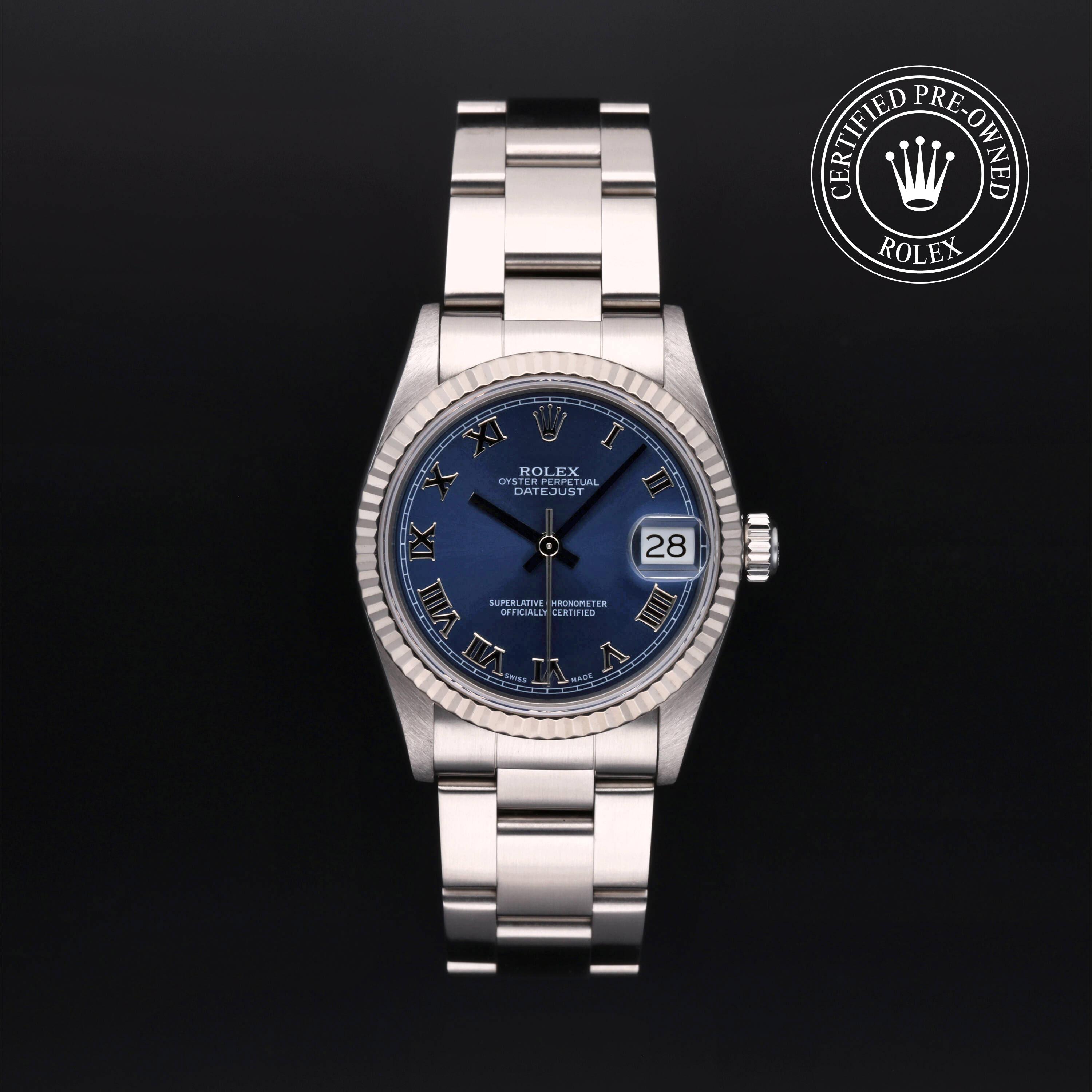 Rolex Certified Pre Owned Datejust 31 1998, 31 mm, Rolesor 18 Carat Gris