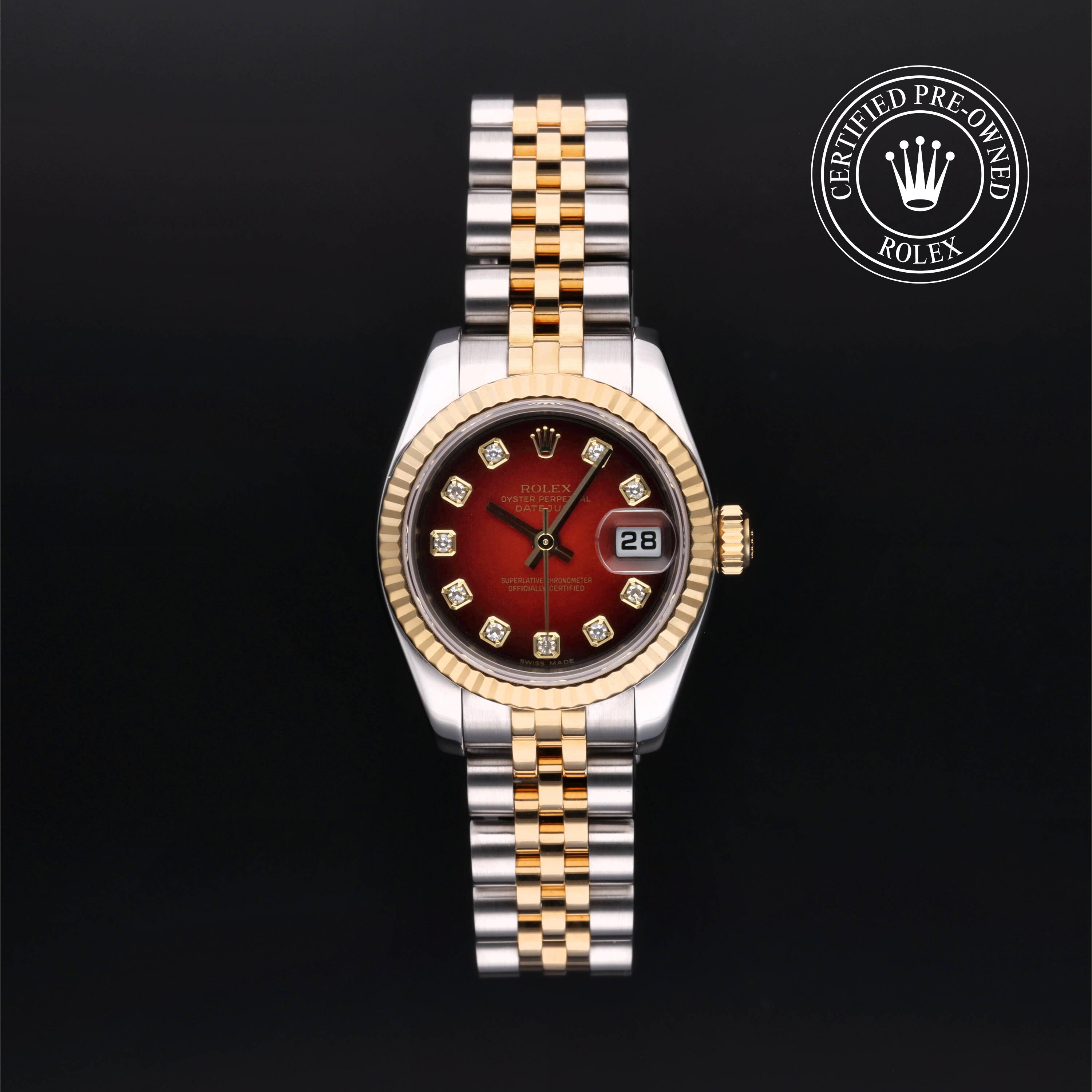 Rolex Certified Pre Owned Lady-Datejust 26 2004, 26 mm, Rolesor 18 Carat Jaune