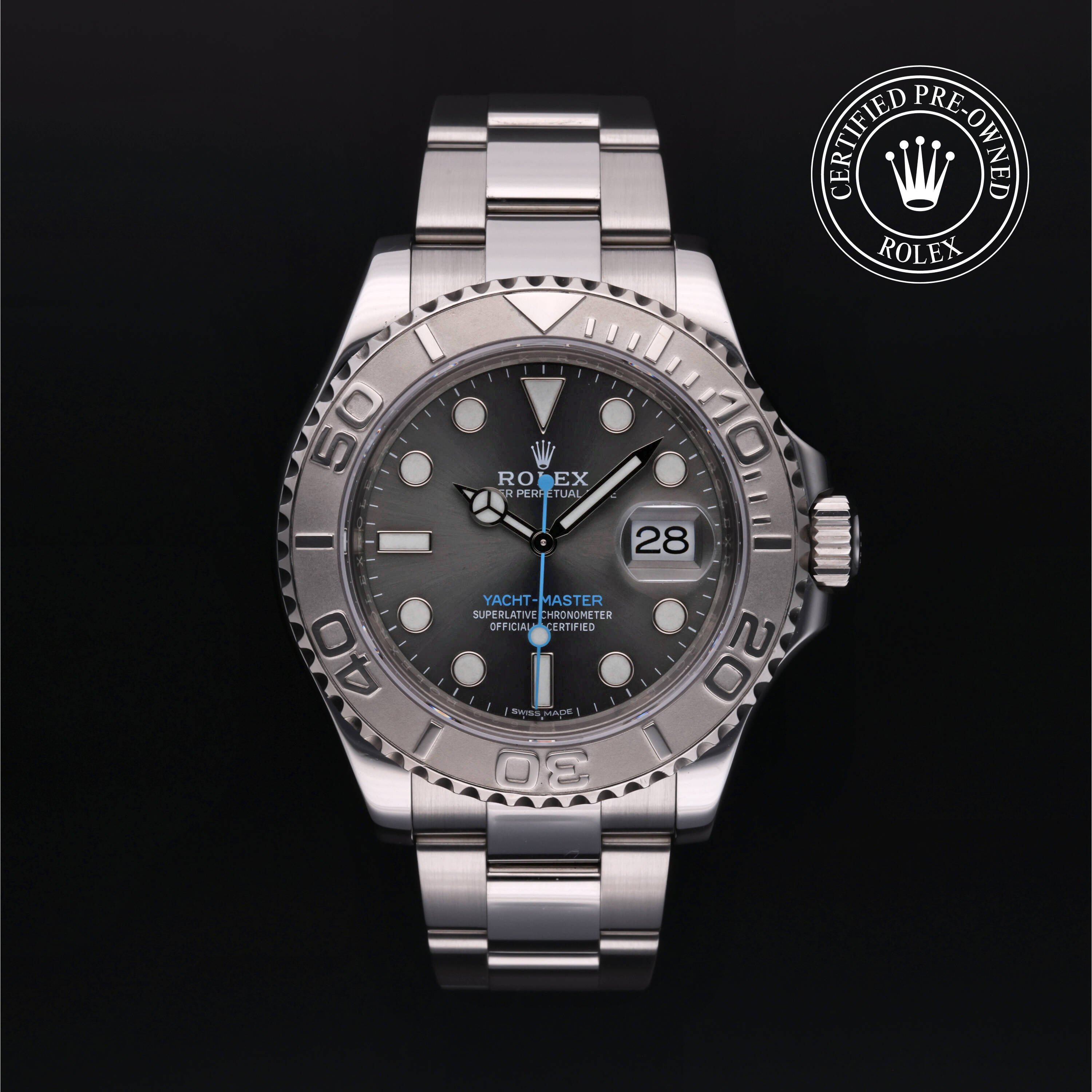 Rolex Certified Pre Owned Yacht-Master 40 2018, 40 mm, Rolesium Platine