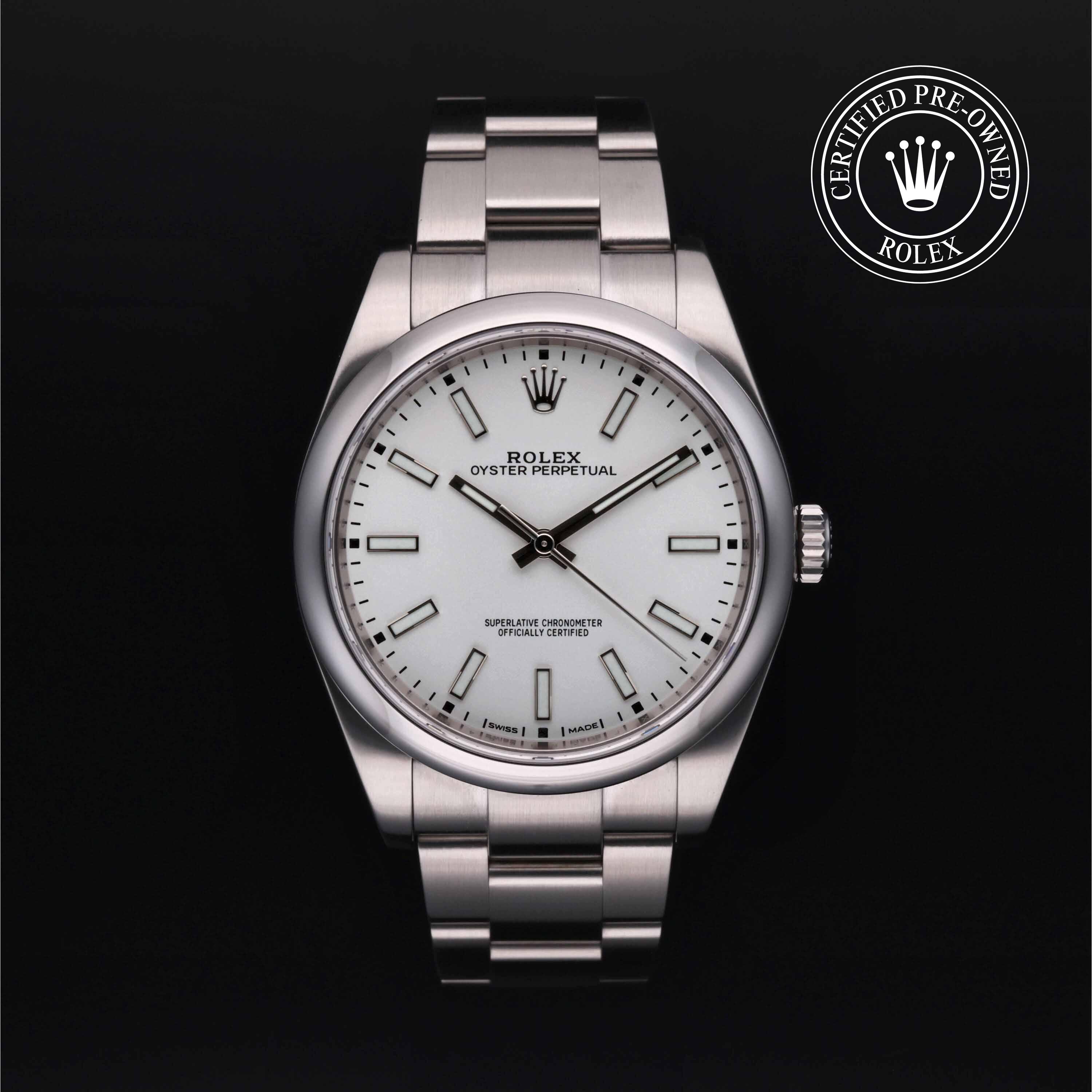 Rolex Certified Pre Owned Oyster Perpetual 39 2018, 39 mm, Acier