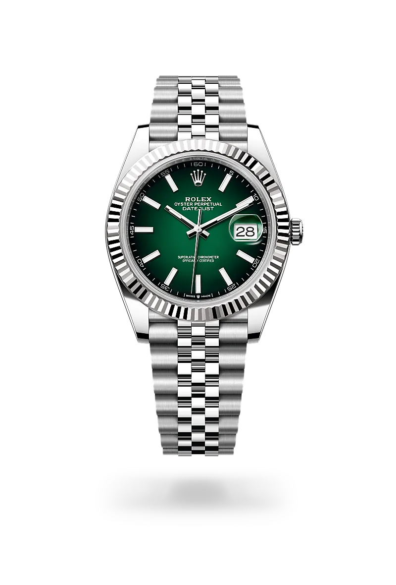 Rolex Datejust 41 Oyster, 41 mm, acier Oystersteel et or gris
