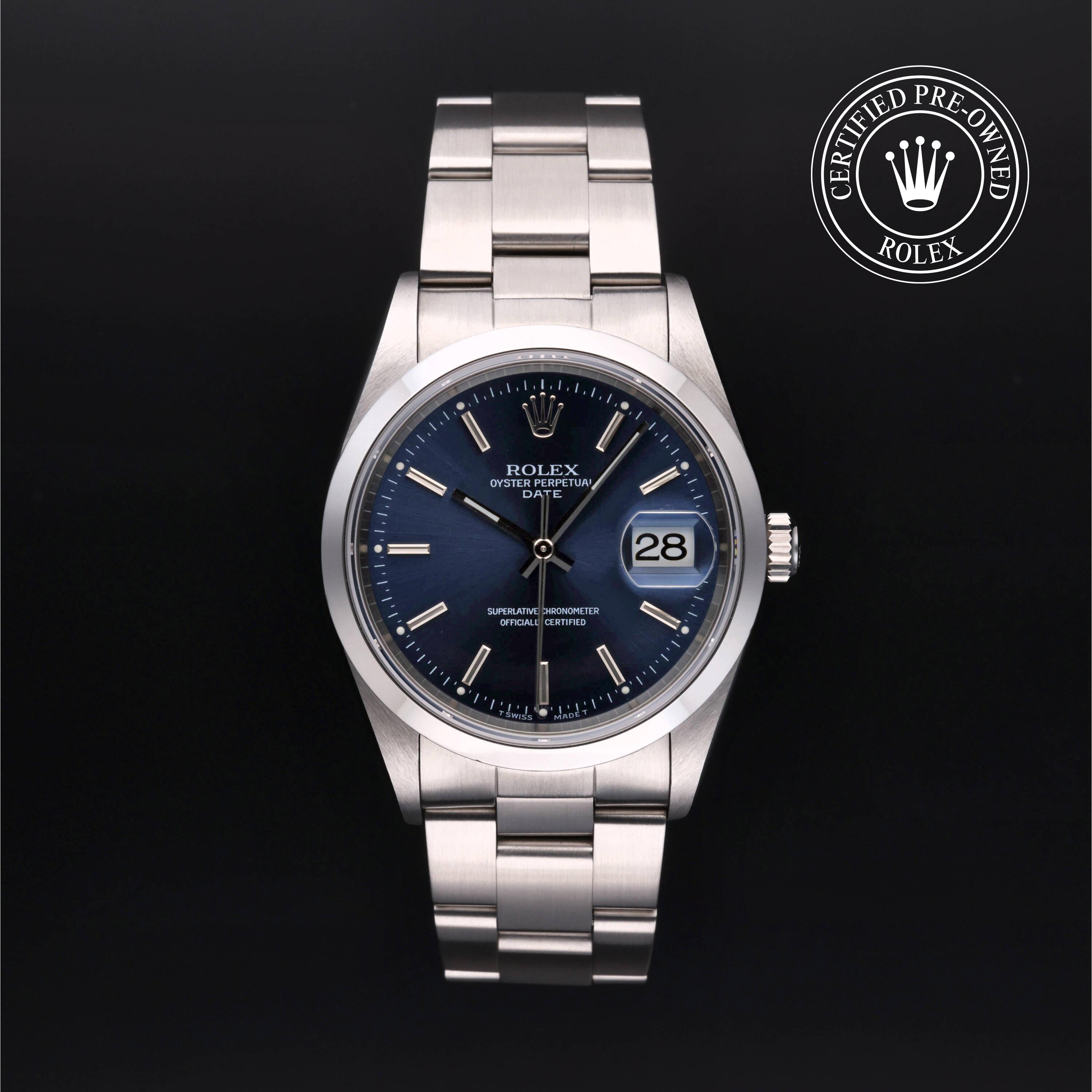 Rolex Certified Pre Owned Date 34 1999, 34 mm, Steel