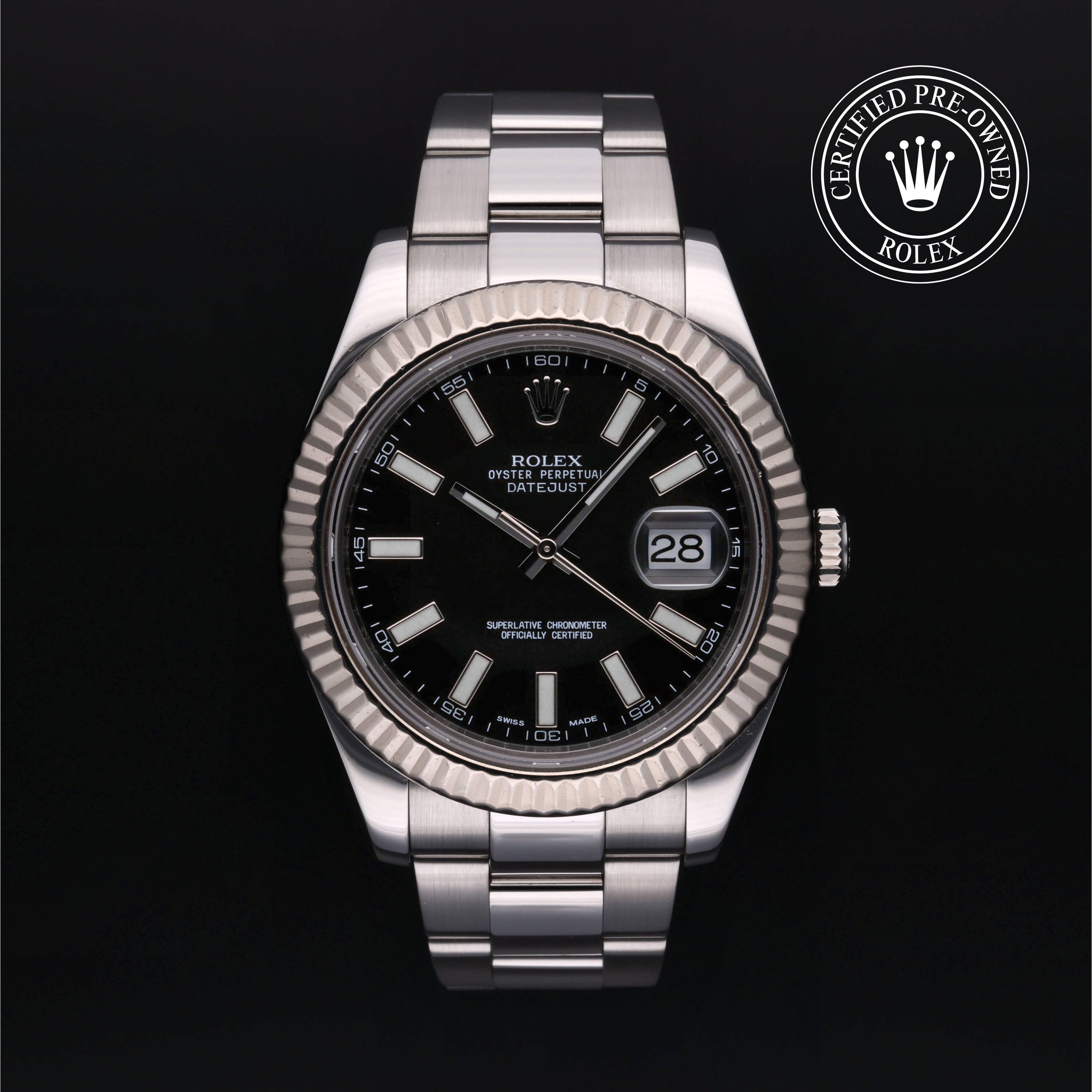 Rolex Certified Pre Owned Datejust II 2010, 41 mm, Rolesor 18 Carat White