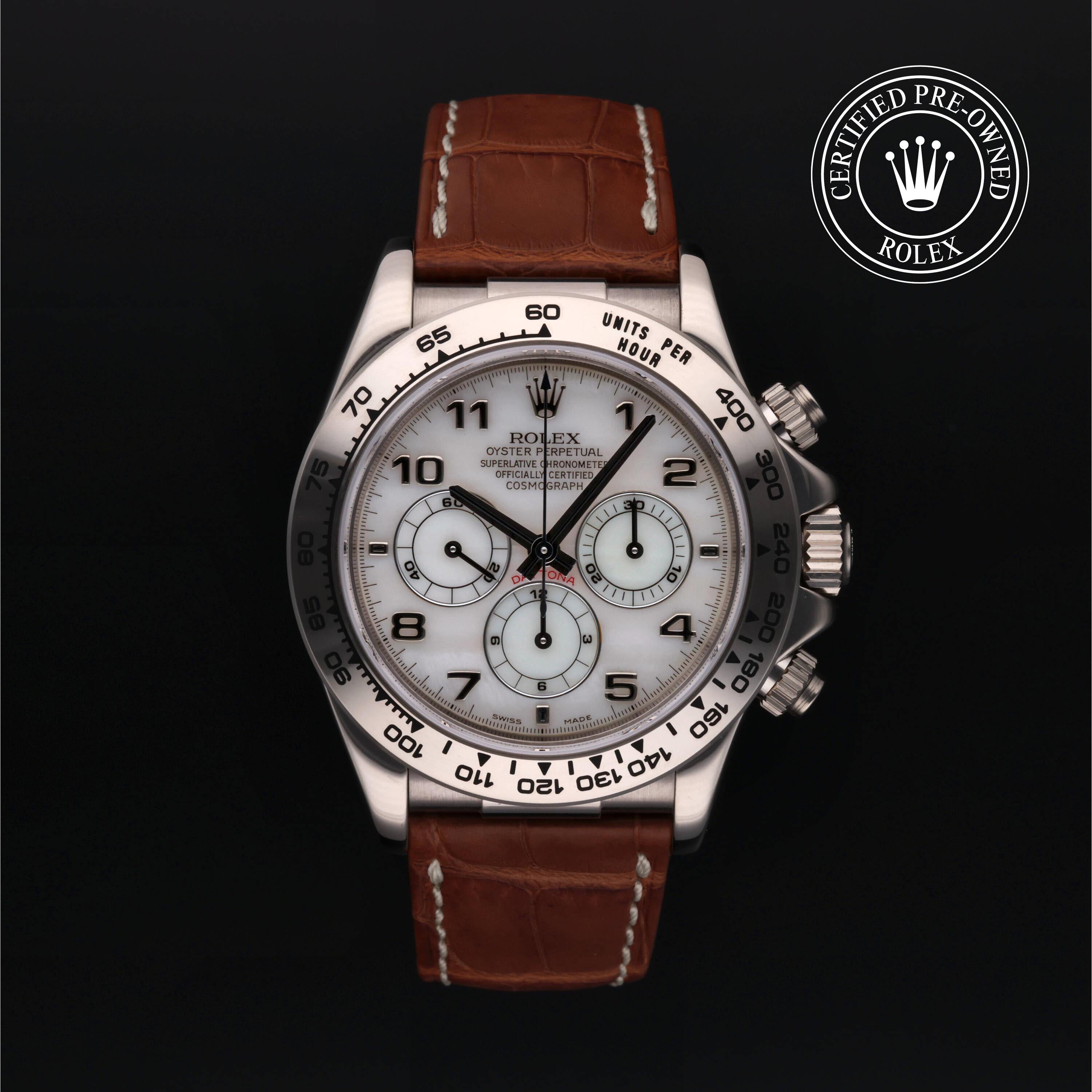 Rolex Certified Pre Owned Cosmograph Daytona 1999, 40 mm, Or 18 Carat Gris