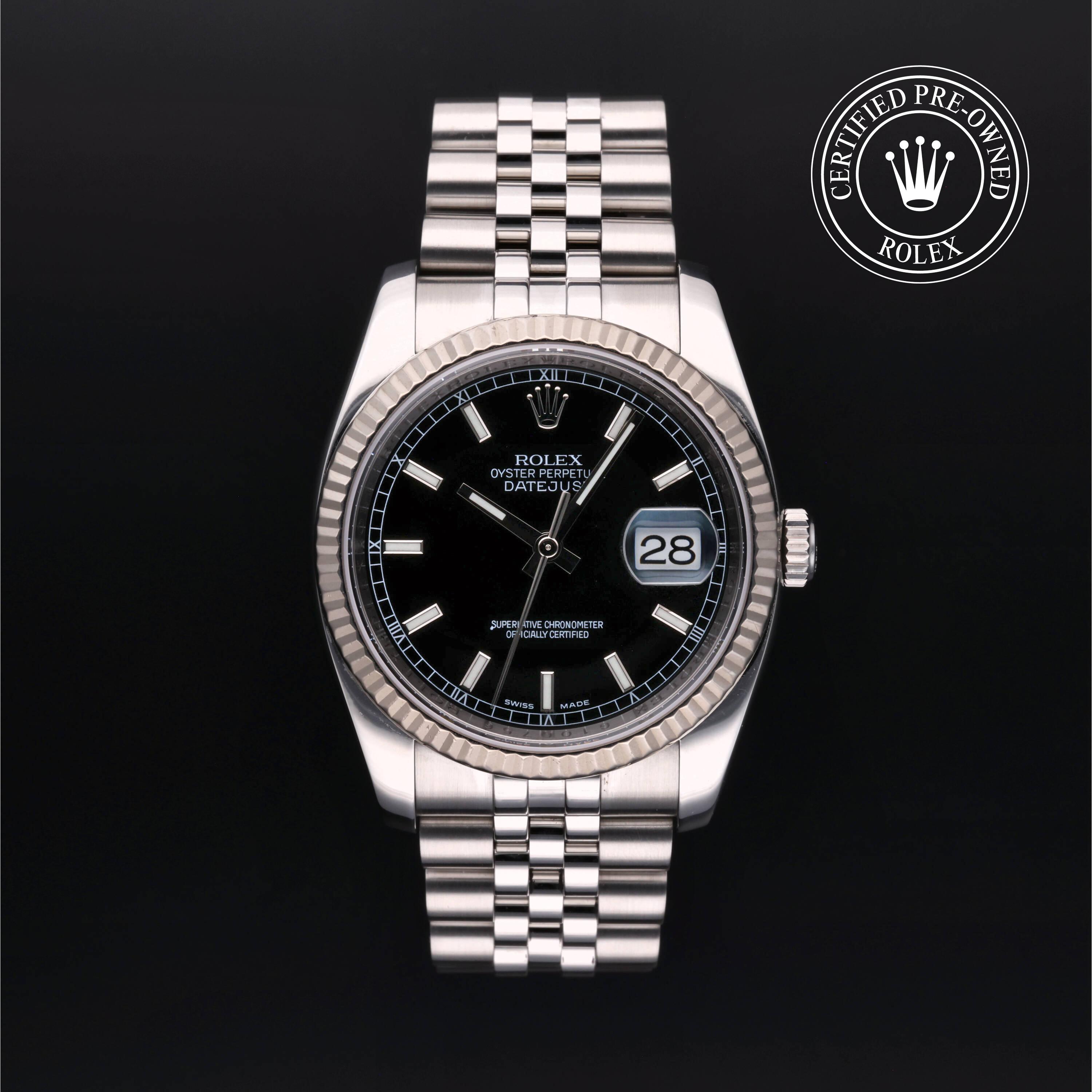 Rolex Certified Pre Owned Datejust 36 2010, 36 mm, Rolesor 18 Carat White