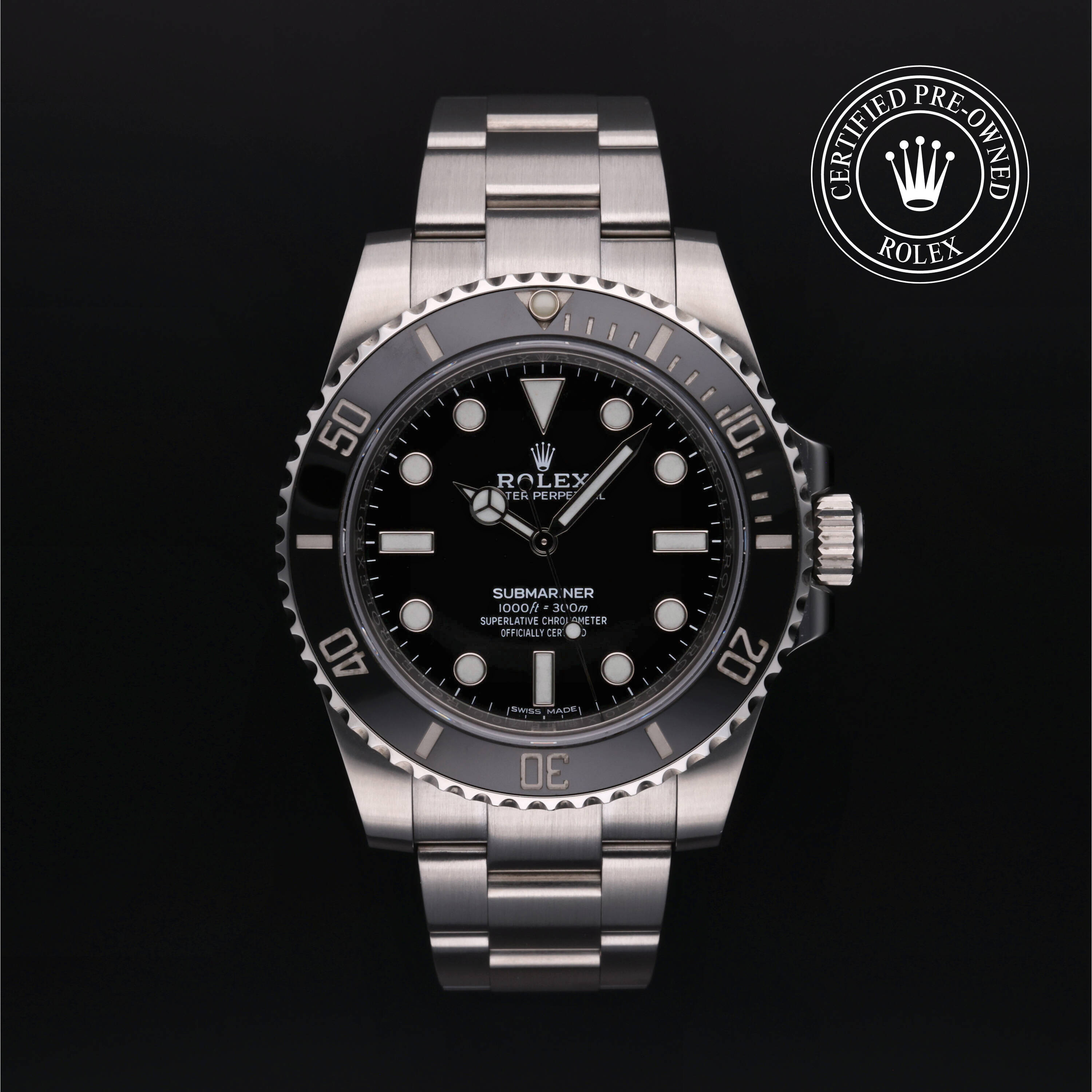 Rolex Certified Pre Owned Submariner 2019, 40 mm, Acier