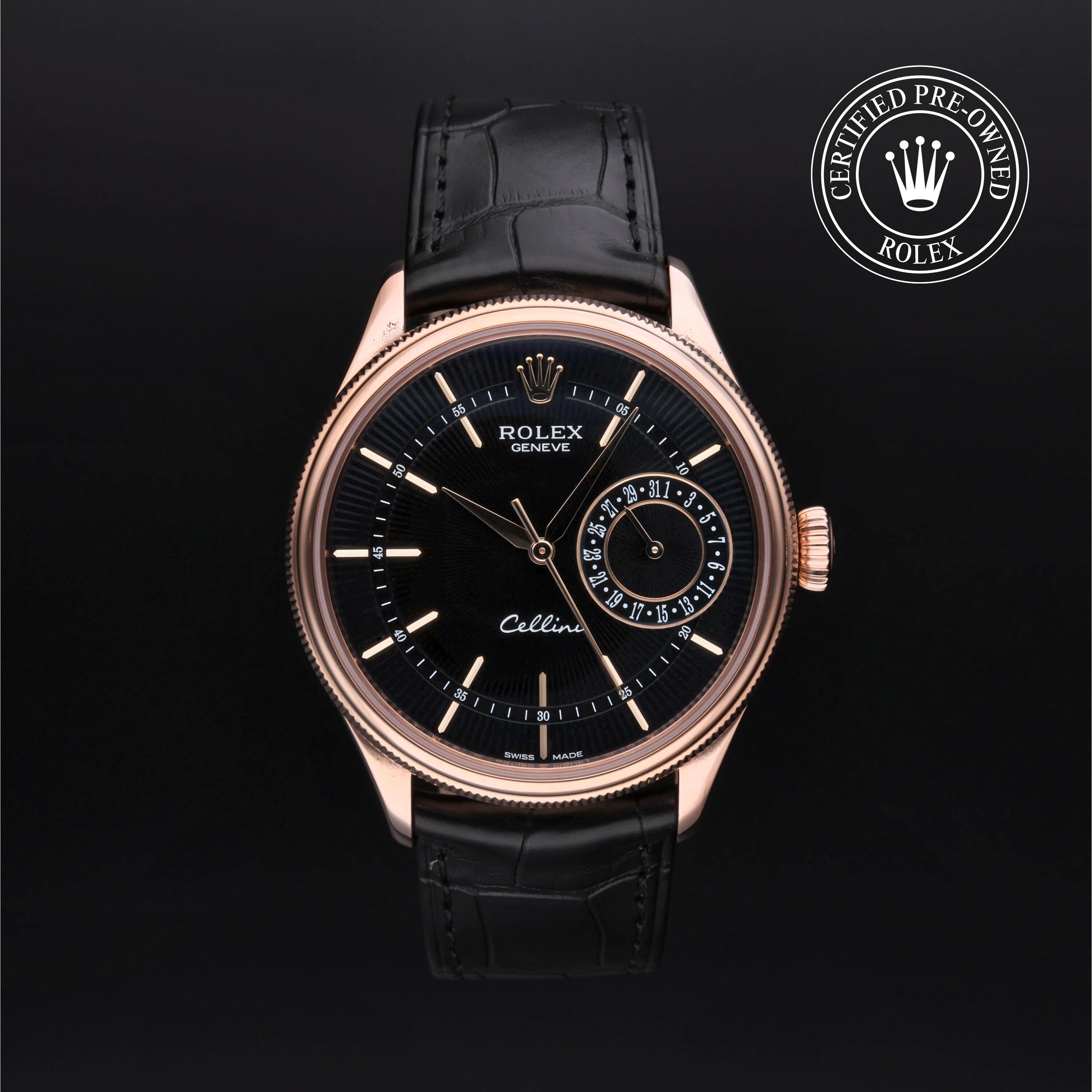 Rolex Certified Pre Owned Cellini Date 2019, 39 mm, Gold 18 Carat Red
