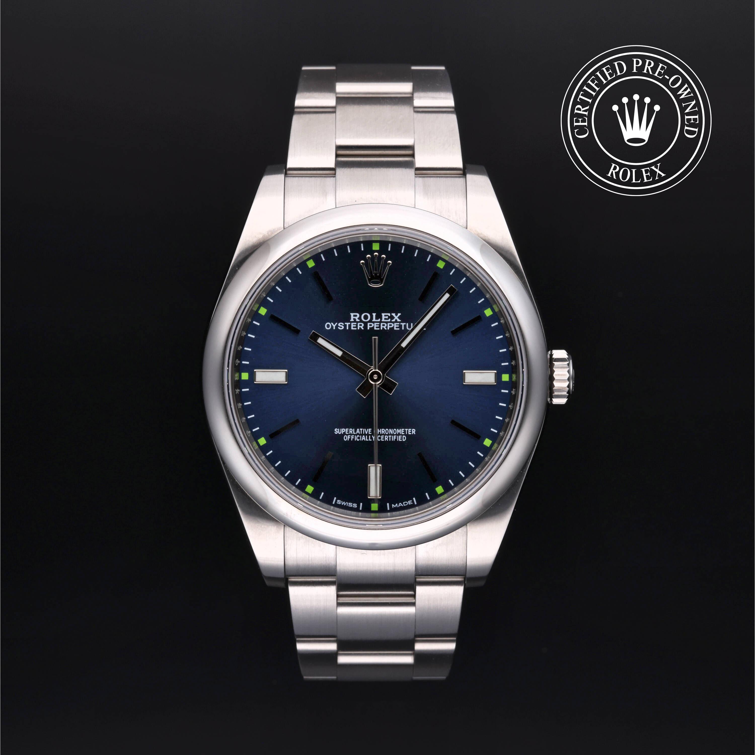 Rolex Certified Pre Owned Oyster Perpetual 39 2018, 39 mm, Acier