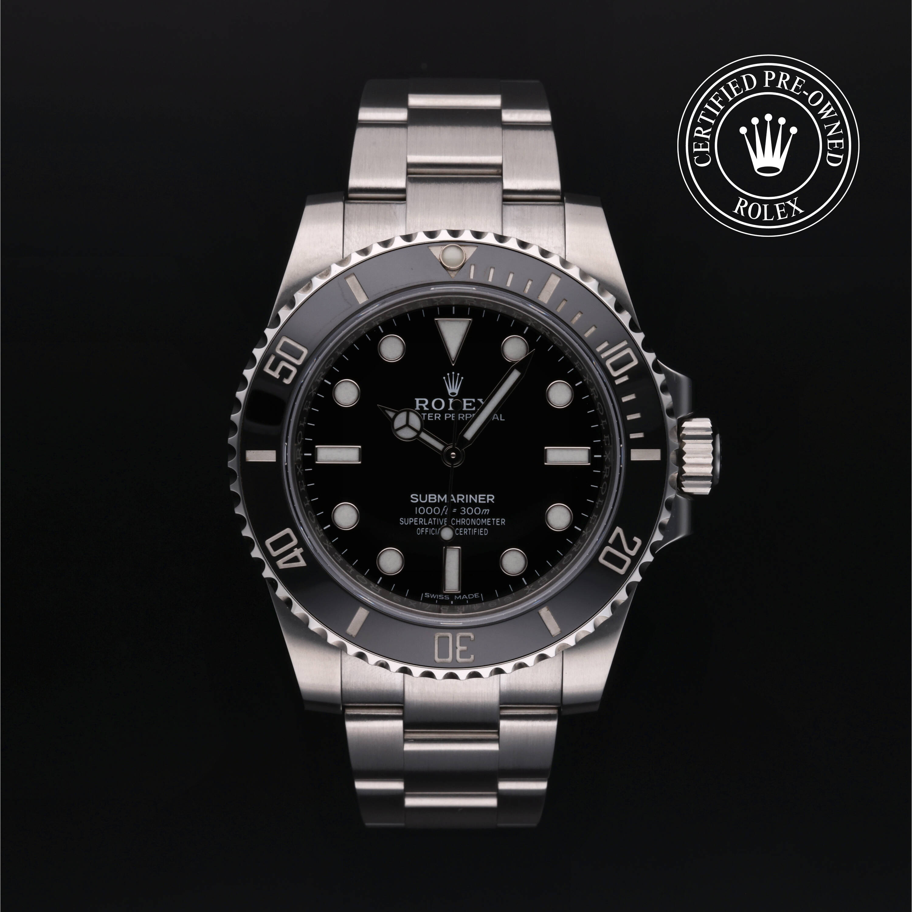 Rolex Certified Pre Owned Submariner 2019, 40 mm, Acier