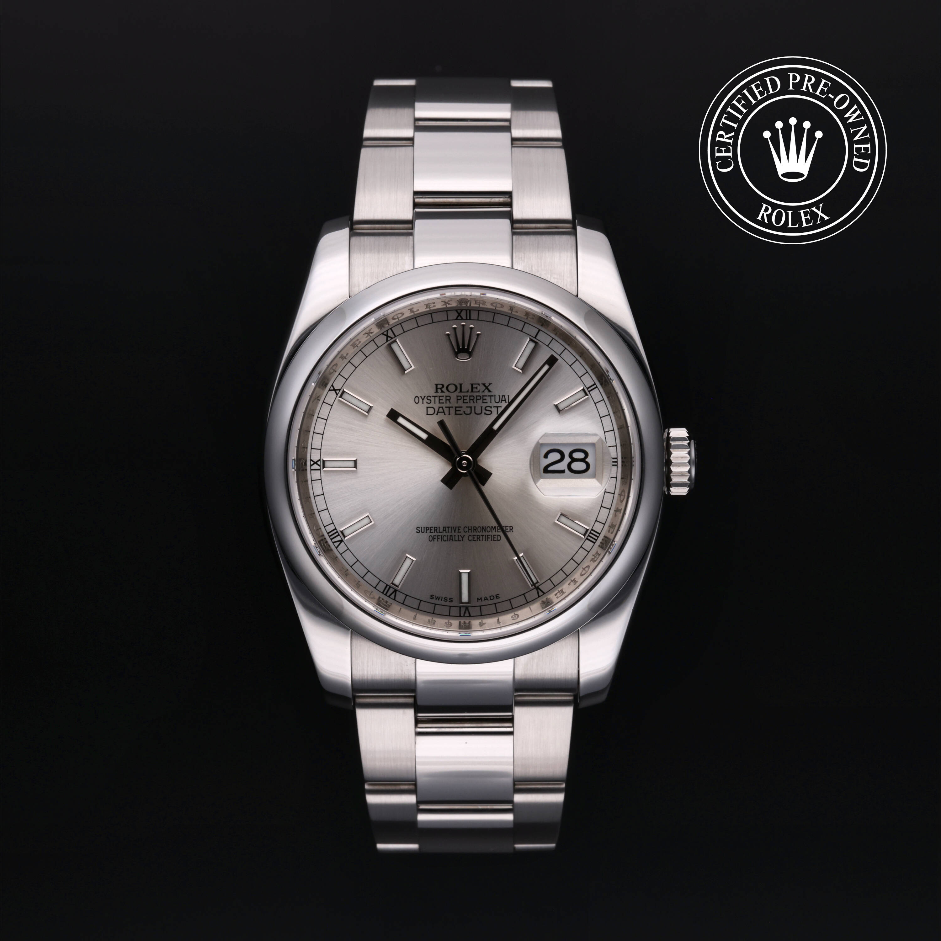 Rolex Certified Pre Owned Datejust 36 2010, 36 mm, Acier
