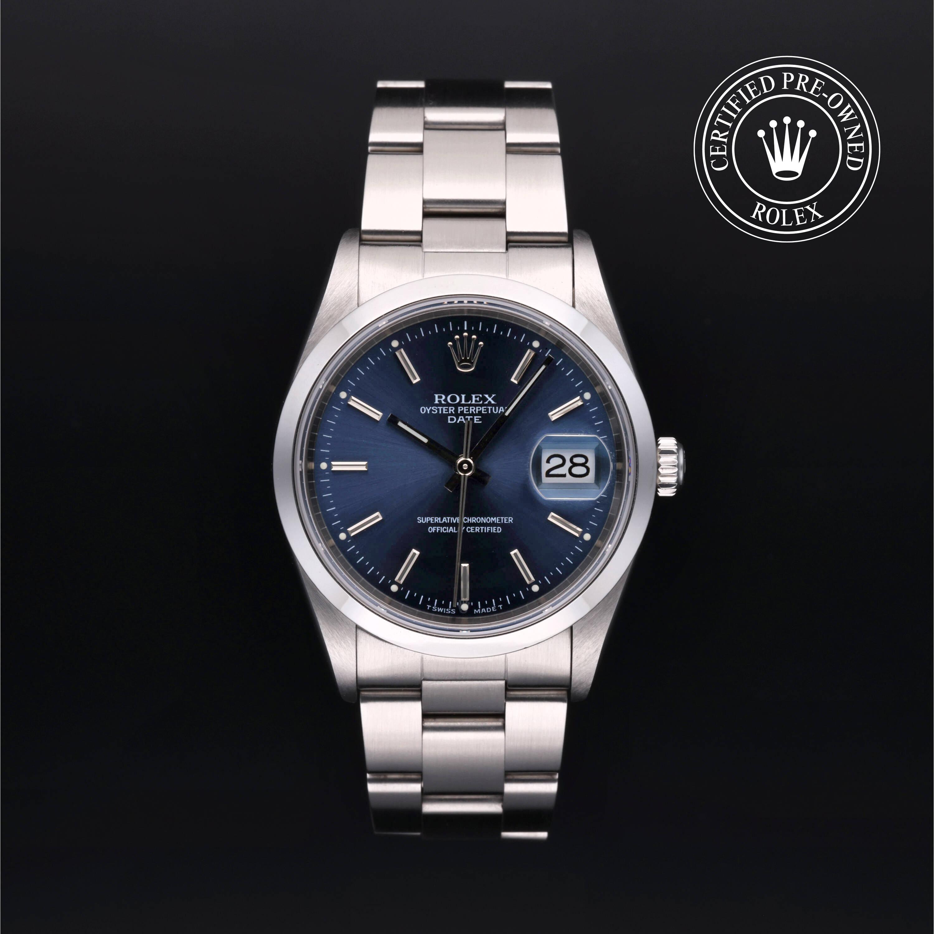 Rolex Certified Pre Owned Date 34 1997, 34 mm, Steel
