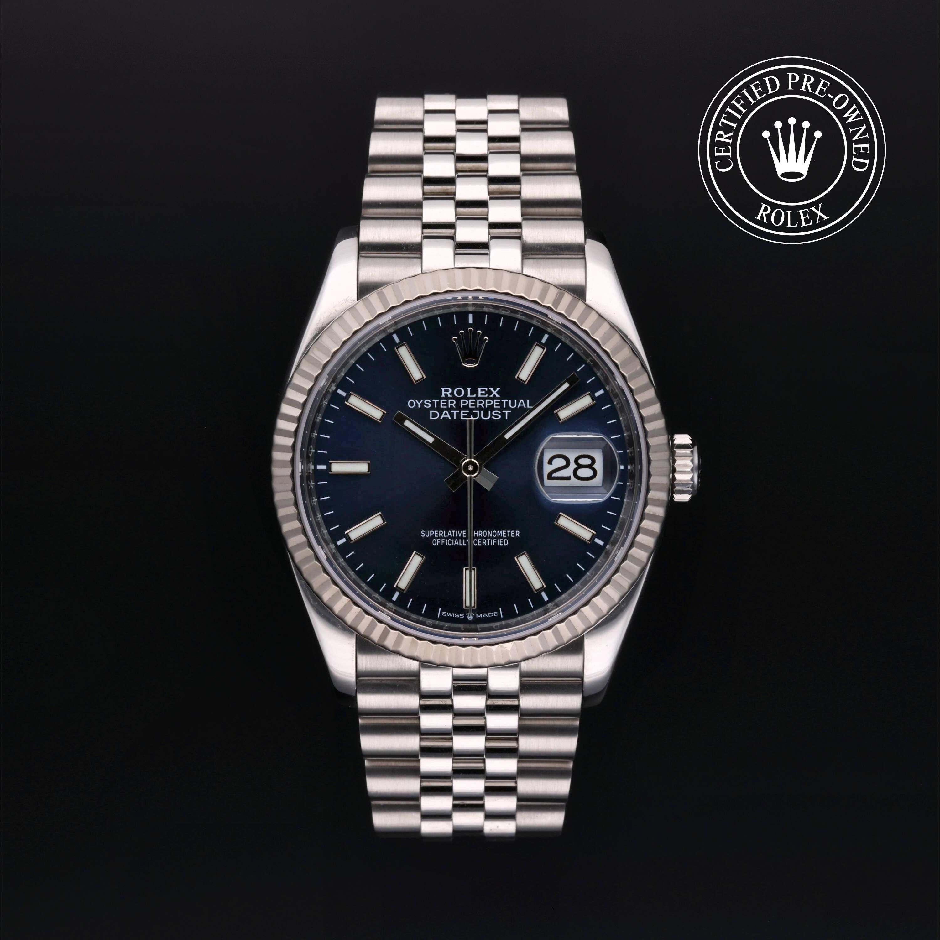 Rolex Certified Pre Owned Datejust 36 2022, 36 mm, Rolesor 18 Carat Gris