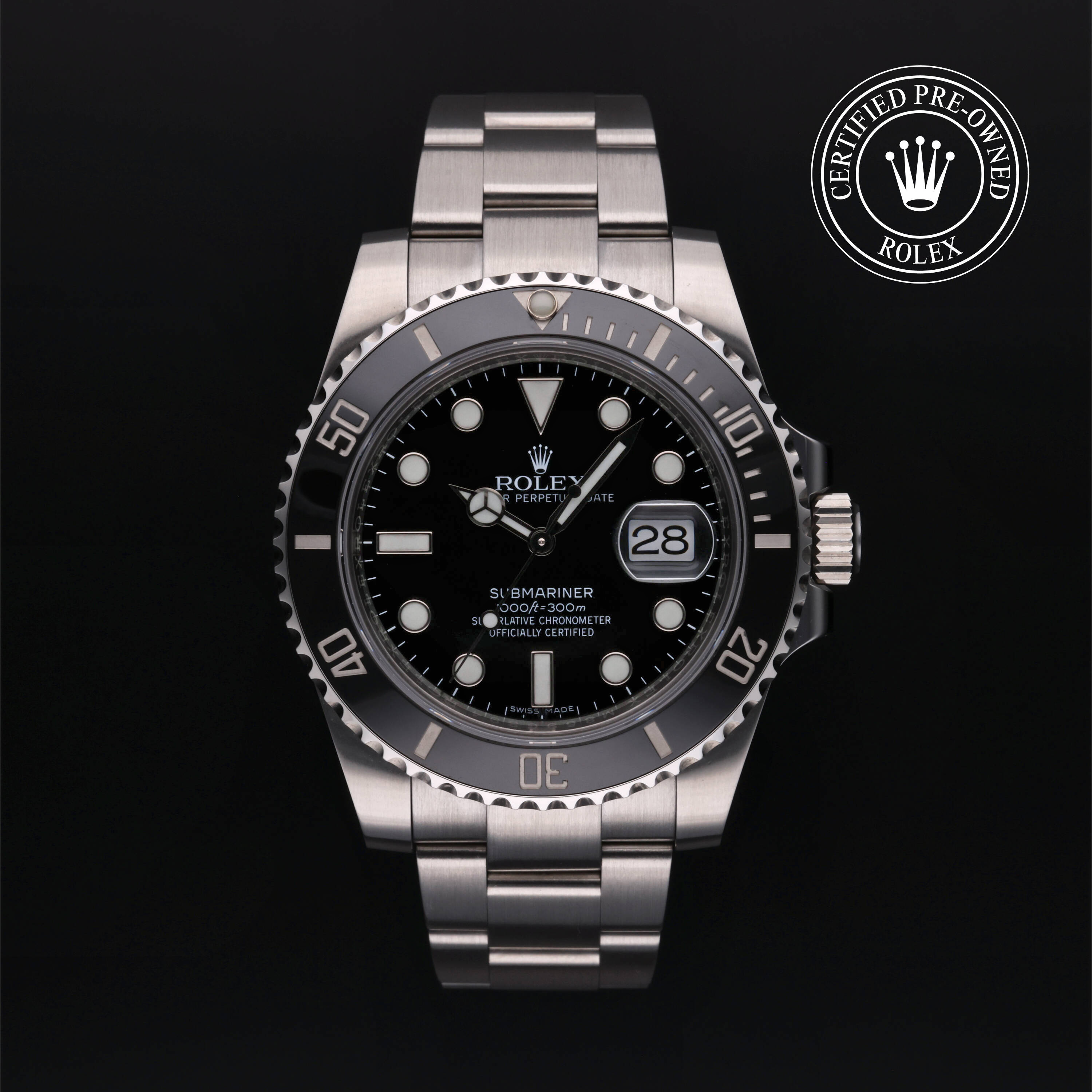 Rolex Certified Pre Owned Submariner Date 2018, 40 mm, Steel