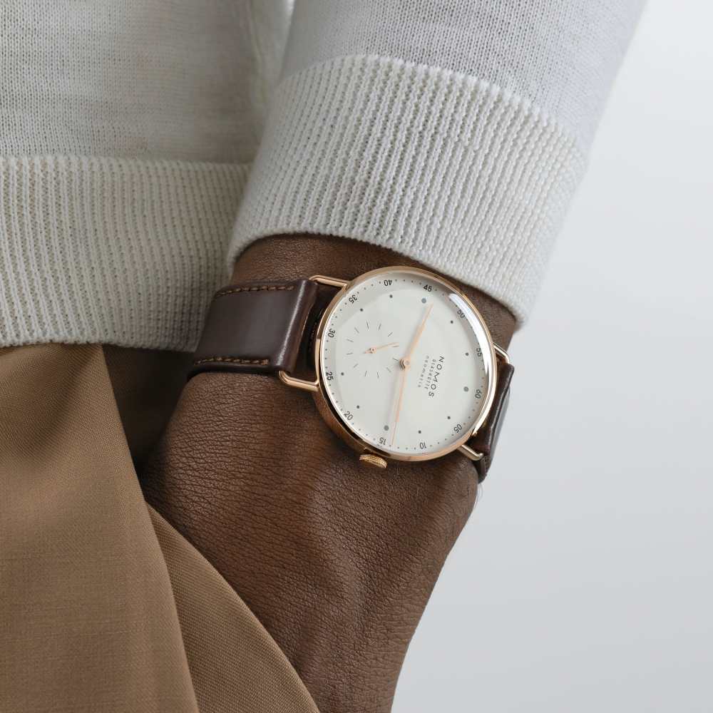 Nomos metro shop rose gold