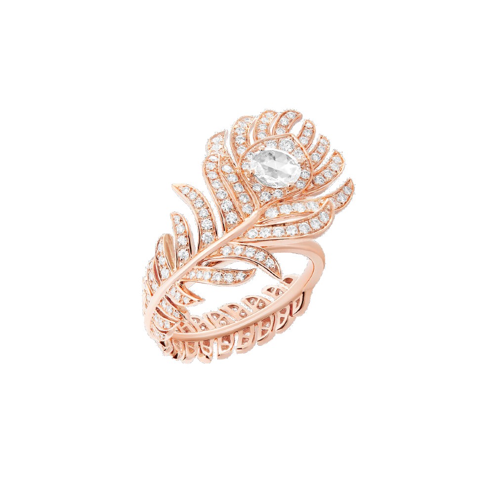 Bague plume or hotsell