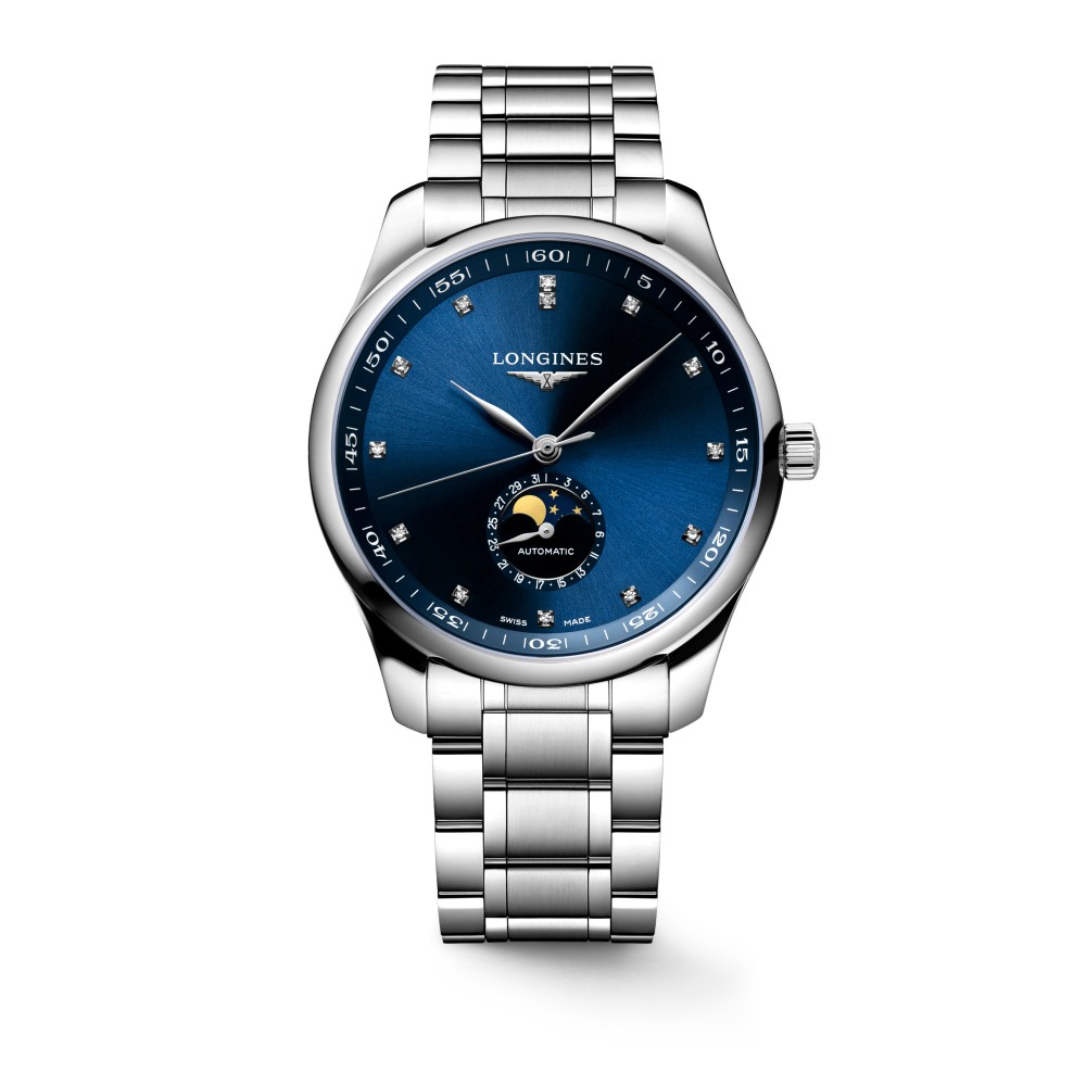 Longines master blue dial hot sale